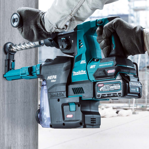 NEW MAKITA CORDLESS BRUSHLESS SDS ROTARY HAMMER DRILL HR001GZ 40V - Picture 2 of 4