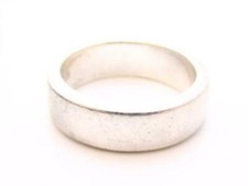 Signed 925 Classic 5mm Sterling Silver Simple Wedding Band Ring Sz 7