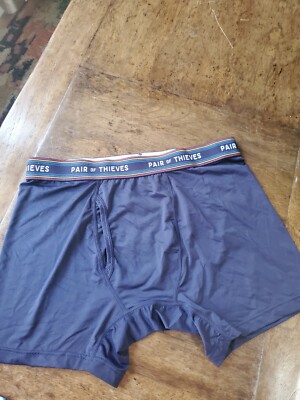 1 PAIR OF THIEVES SMALL Superfit Mesh boxer briefs NWOT Dark navy color