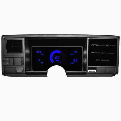 1988-1991 Chevy Truck Digital Gauge Panel BLUE LED Intellitronix DP6005 Made USA