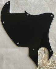 For Fender US Tele F hole Hybrid Telecaster Conversion Blank pickguard 3PlyBlack