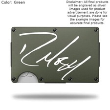 Custom "RANDY MOSS" Laser Engraved Wallet - Slim Metal Wallet
