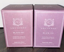 Aquiesse Black Fig Luxury Scented Candle 6.5oz. 2 Pack