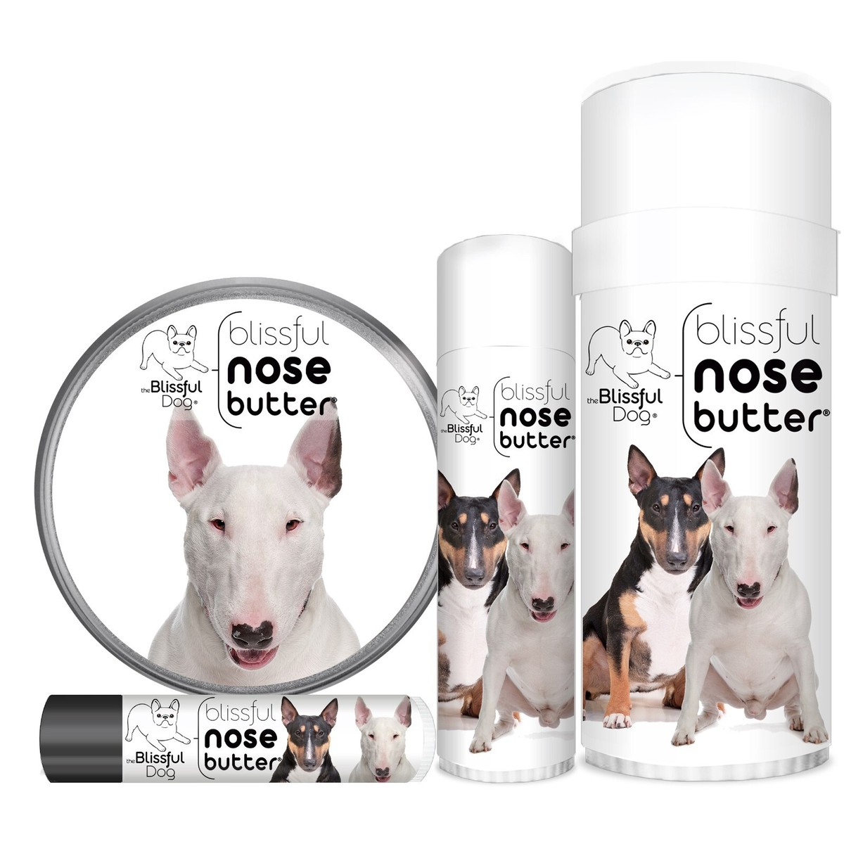 Bull Terrier Nose Butter Herbal Balm Moisturizes Your Dog's Rough, Dry  Nose