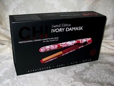 CHI 'Ivory Damask' Professional Ceramic Hairstyling Iron. Limited Edition. New.