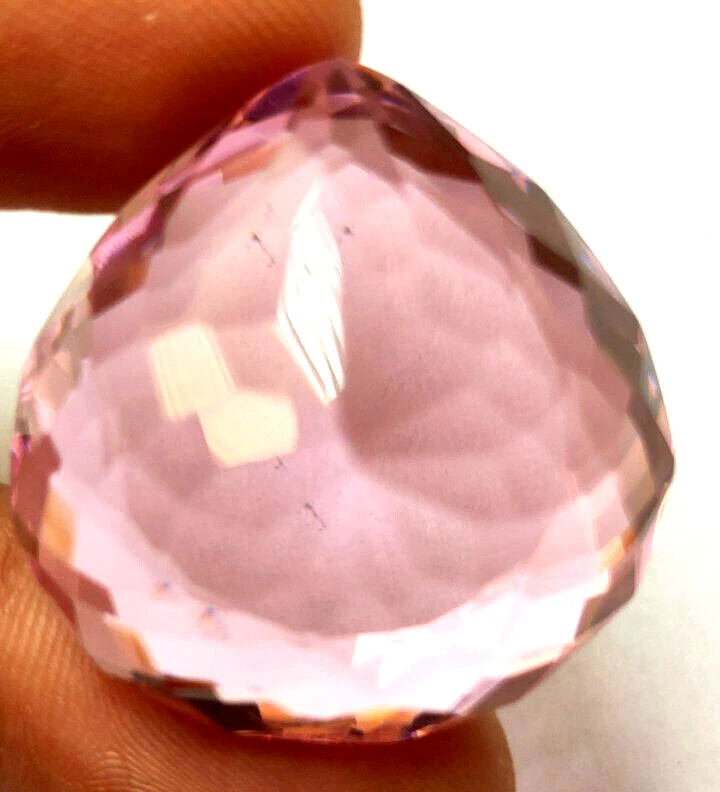Large 89.50 Ct. Pink Kunzite Pear Faceted Cut Loose Gemstone Gift for Women - Image 4 of 4