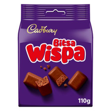 Cadbury Bitsa Wispa Chocolate Bag 110G (Pack Of 3) Perfect Treat For Sharing