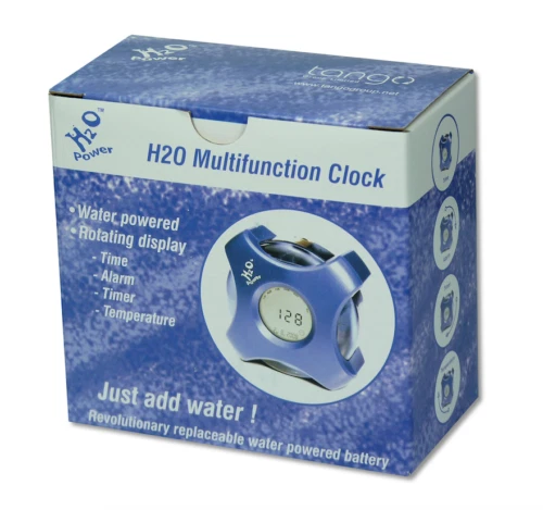 Kids Education Toy H2O Multifunction Clock  Water Powered Alarm Clock Eco Gadget - Image 2 of 2