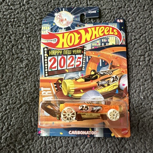 Hot Wheels Feliz Neues Jahr 2025 Carbonator – Limitierte Edition, 1:64 Modellauto, Sammlerstück!