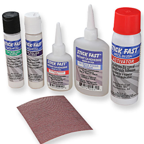 Stick Fast K575 CA Wood Finish Starter Kit