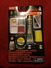 Halloween Makeup Kit Looking Spooky Glow In The Dark Grease Makeup Fangs 119Y
