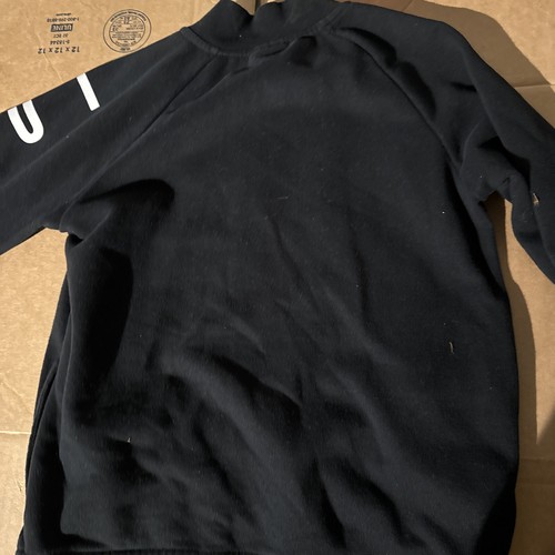 Air Jordan Flight Jumpman 23 Boys Button Long Sleeve Black Fleece Jacket Size M - Picture 4 of 6