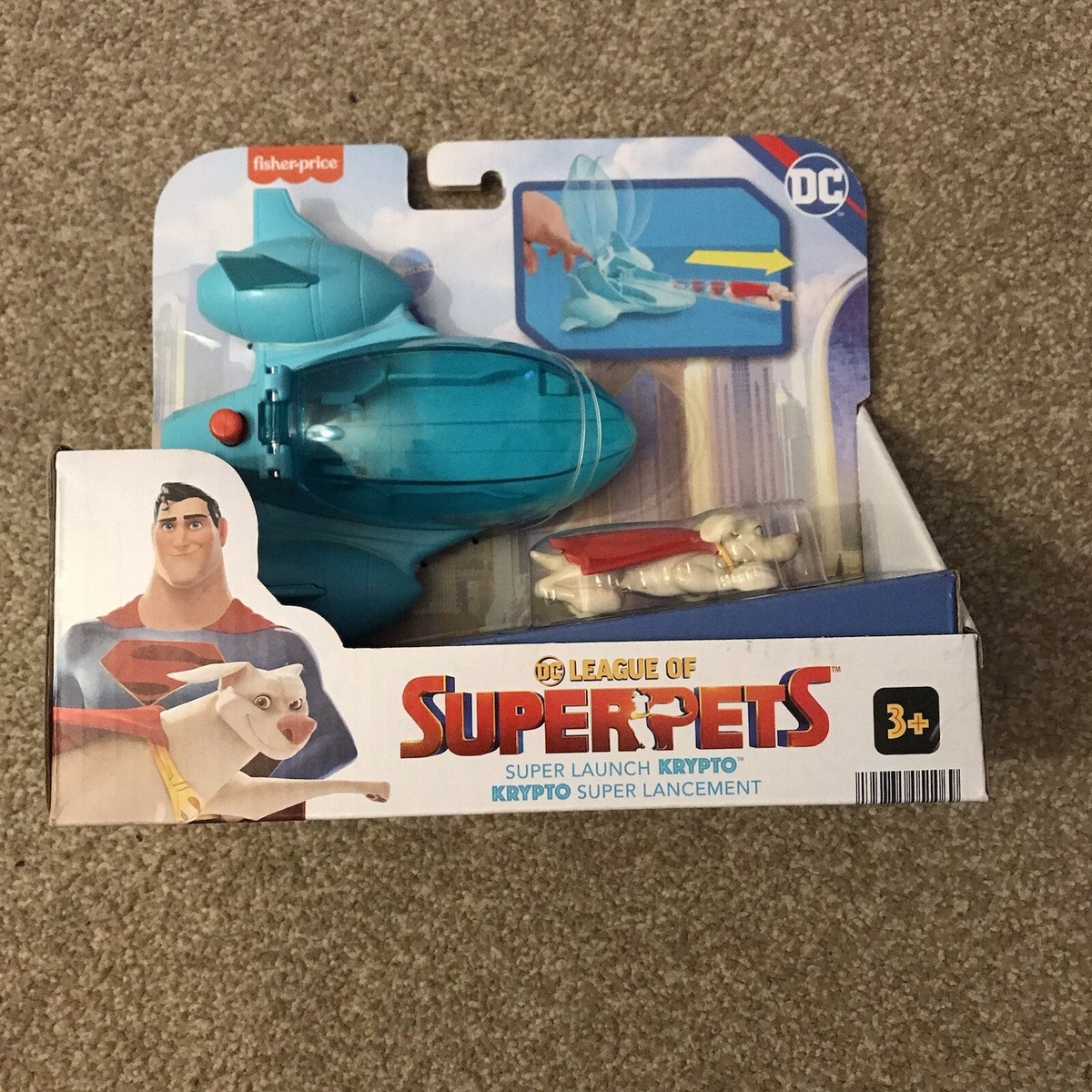 DC League of Super Pets Super Launch Krypto Invisible Jet NEW - Main Image
