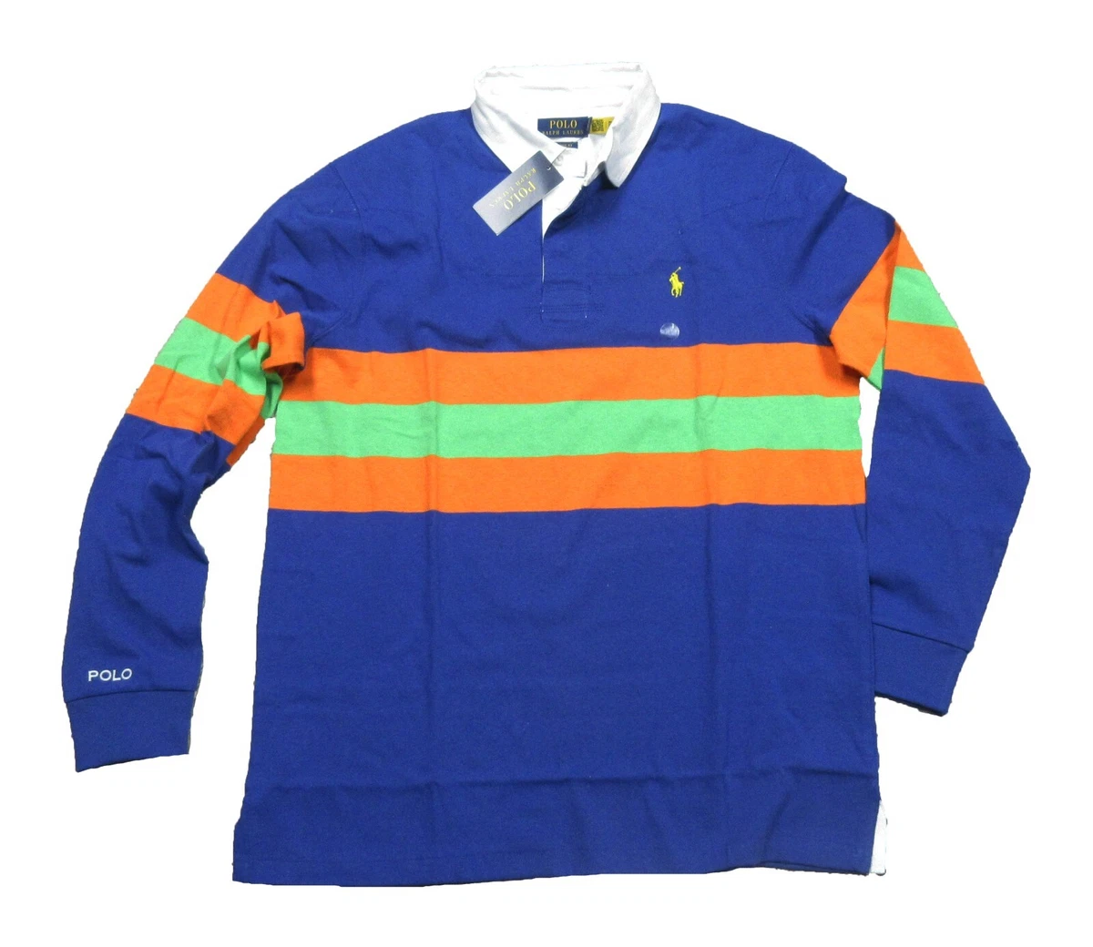 Polo Ralph Lauren Striped Cotton-Jersey Rugby Shirt