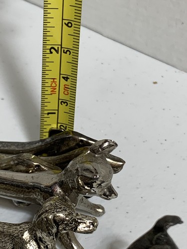 Vintage Zinn Silber Metall Dackel Hundemesser Rest Sammler Menge 6 - Bild 12 von 12
