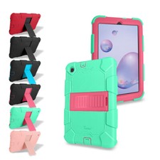 For Samsung Galaxy Tab A 8.4" 2020 SM-T307 Plastic Silicone Hybrid Cover Case