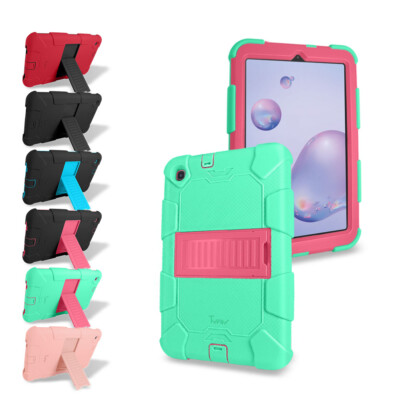 For Samsung Galaxy Tab A 8.4'' 2020 SM-T307 Plastic+Silicone Hybrid Cover Case