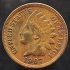 1907 Indian Head Cent - XF - FREE SHIPPING (US439)