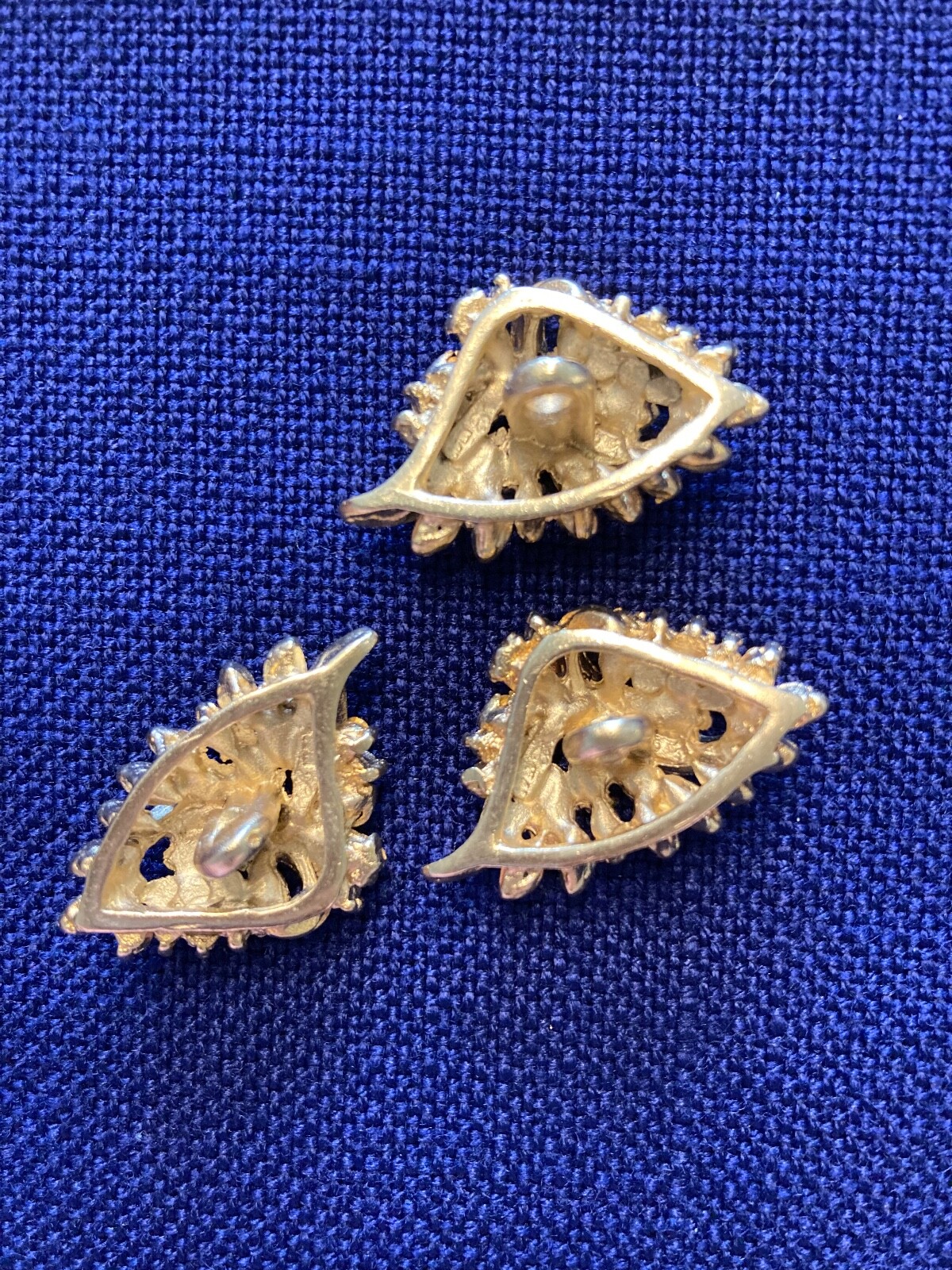 Lot of 3 Beautiful St. John Knits Replacement Buttons Gold Tone & Amber Crystals eBay