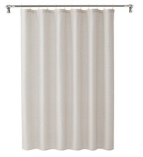 Mainstays Tan Texture Polyester Fabric Shower Curtain, 72" x 72"