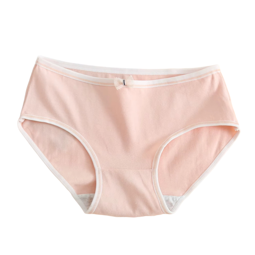 Paquete de 5 calzoncillos de ropa interior suave de color liso cómodos y transpirables para mujer - Imagen 4 de 7
