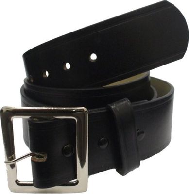 GARRISON BELT 1.75'' WIDE BLACK BONDED LEATHER BUDGET VERSION NICKLE BUCKLE 4232