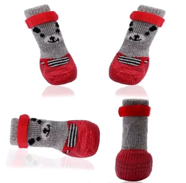 SAOLA Stivali per cani scarpe impermeabili calze traspiranti con suola antiscivolo e regolabili