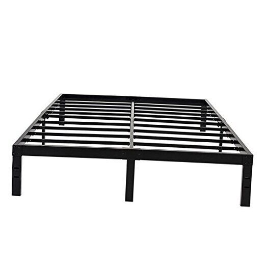 14 Inch Reinforced Platform Bed Frame/3500lbs Heavy Duty/Easy Assembly Queen
