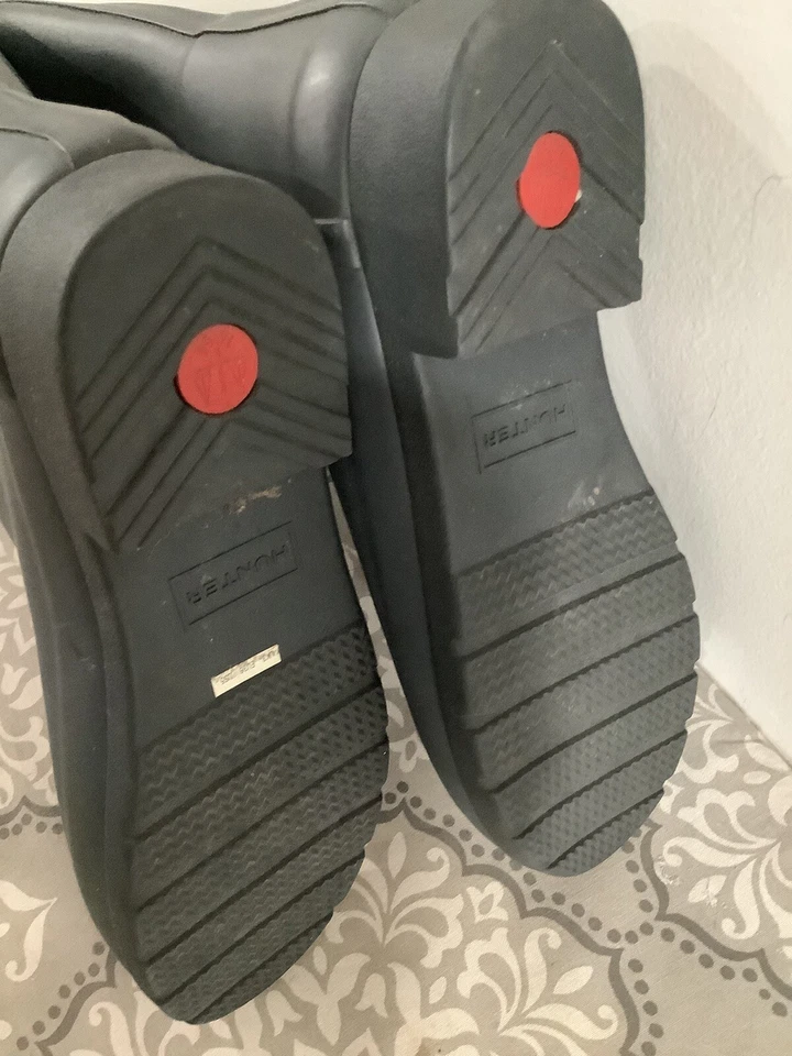 Hunter Original Wellington Boots Men’s Gray Rubber US Size 5 - Image 3 of 4