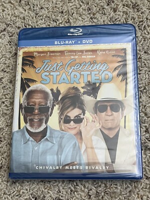 Just Getting Started (Blu Ray DVD) New Sealed Morgan Freeman Tommy Lee Jones