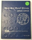 1916 - 1945 MERCURY DIME SET, ALMOST COMPLETE MISSING ONLY 1916-D #M1