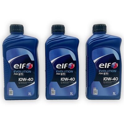 3 L ELF Evolution 700 STI 10W40 PSA B712300 VW 501.01, 505.00 RN 0700/0710 Öl
