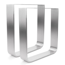 Tischgestell Edelstahl TGF 100x10 500-1000 Untergestell Kufen Tischuntergestell