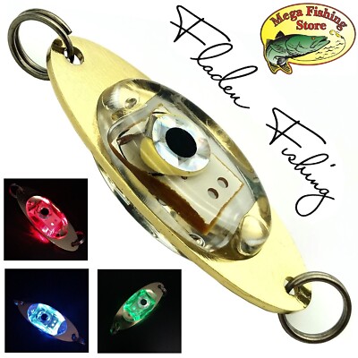 FLADEN Fishing LED Pilk Blinker / Flasher - Meeresköder Dorsch Norwegen Köder