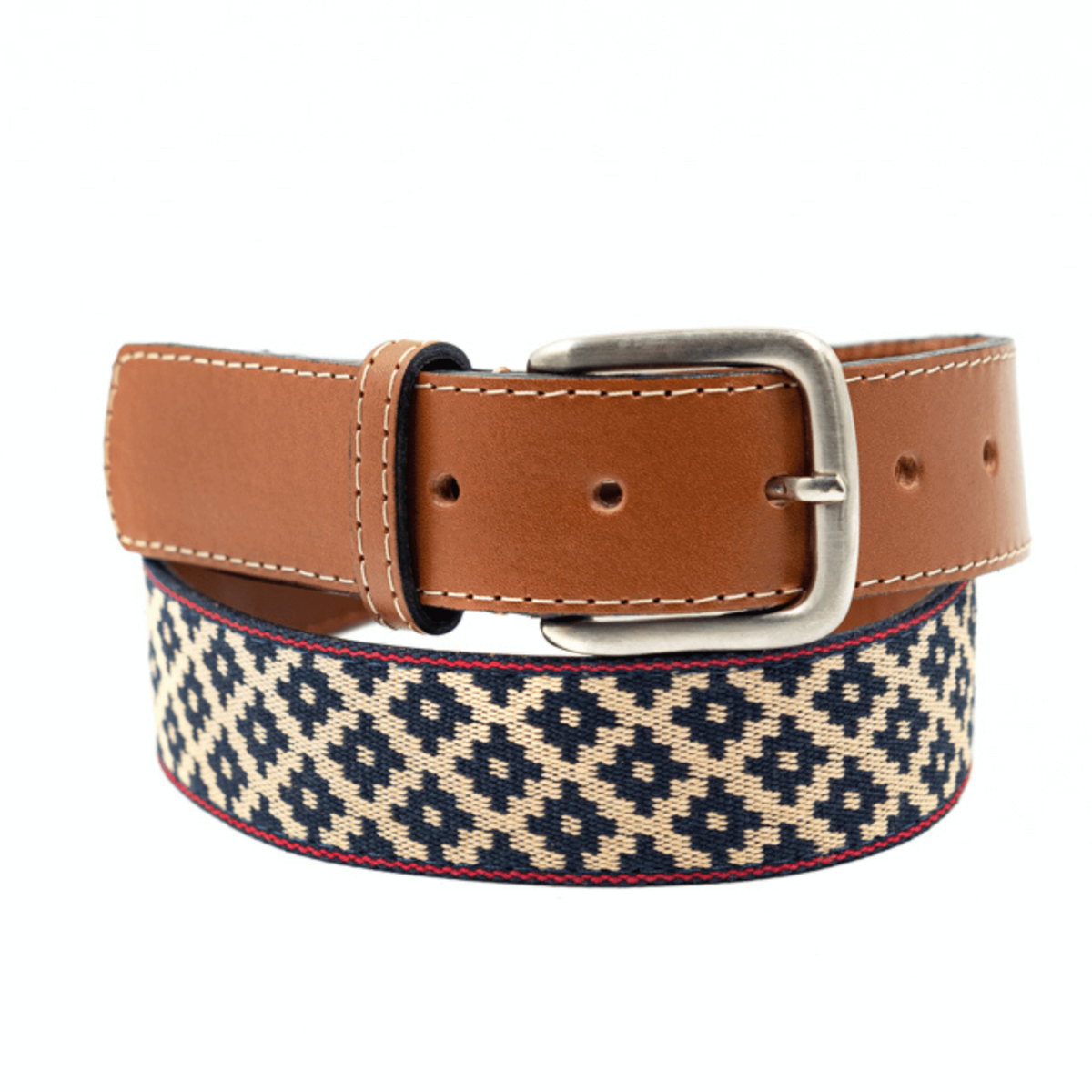 Woven Polo Belt Hand Made Lightweight Vegetable-Tanned 