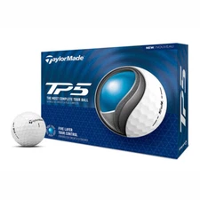 TaylorMade TP5 Golf Balls  New 2024 - 6 Dozen - Choose White or Yellow