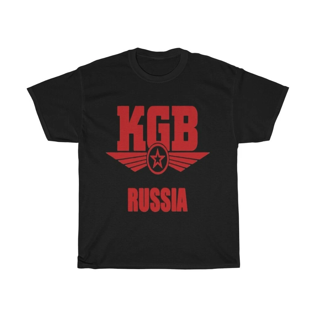 KGB LOgo Shirt , Russia Secret Service USSR CCCP Soviet T-SHIRT.