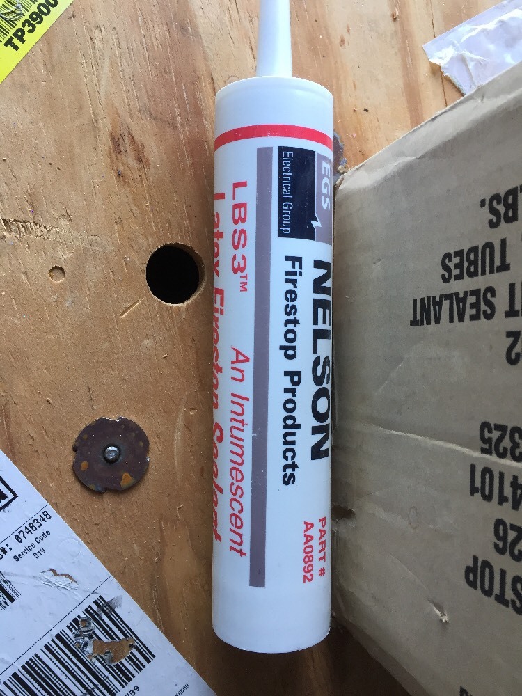 10 Nelson Firestop LBS3™ Latex Sealant, 10.3 OZ. Caulk Tubes, AA0892