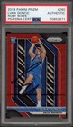2018 Panini Prizm #280 Luka Doncic Signed Ruby Wave Rookie Card Auto PSA/DNA RC