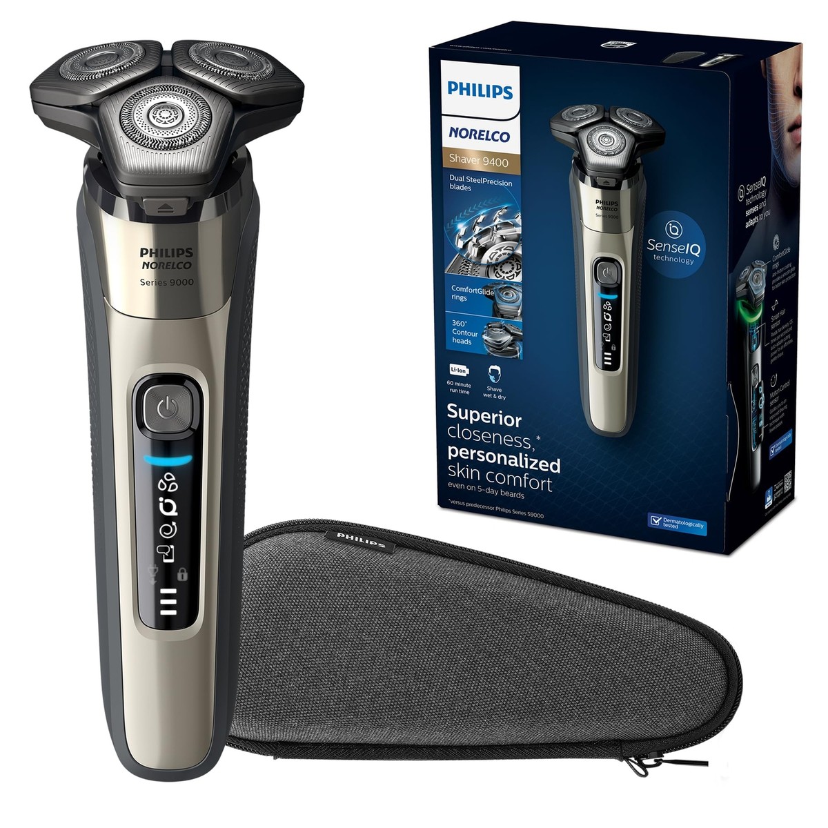 【新品・未使用】PHILIPS フィリップス Norelco 9400 シェーバ Philips Norelco 9400 Wet & Dry Shaver - S9502/83 for sale online
