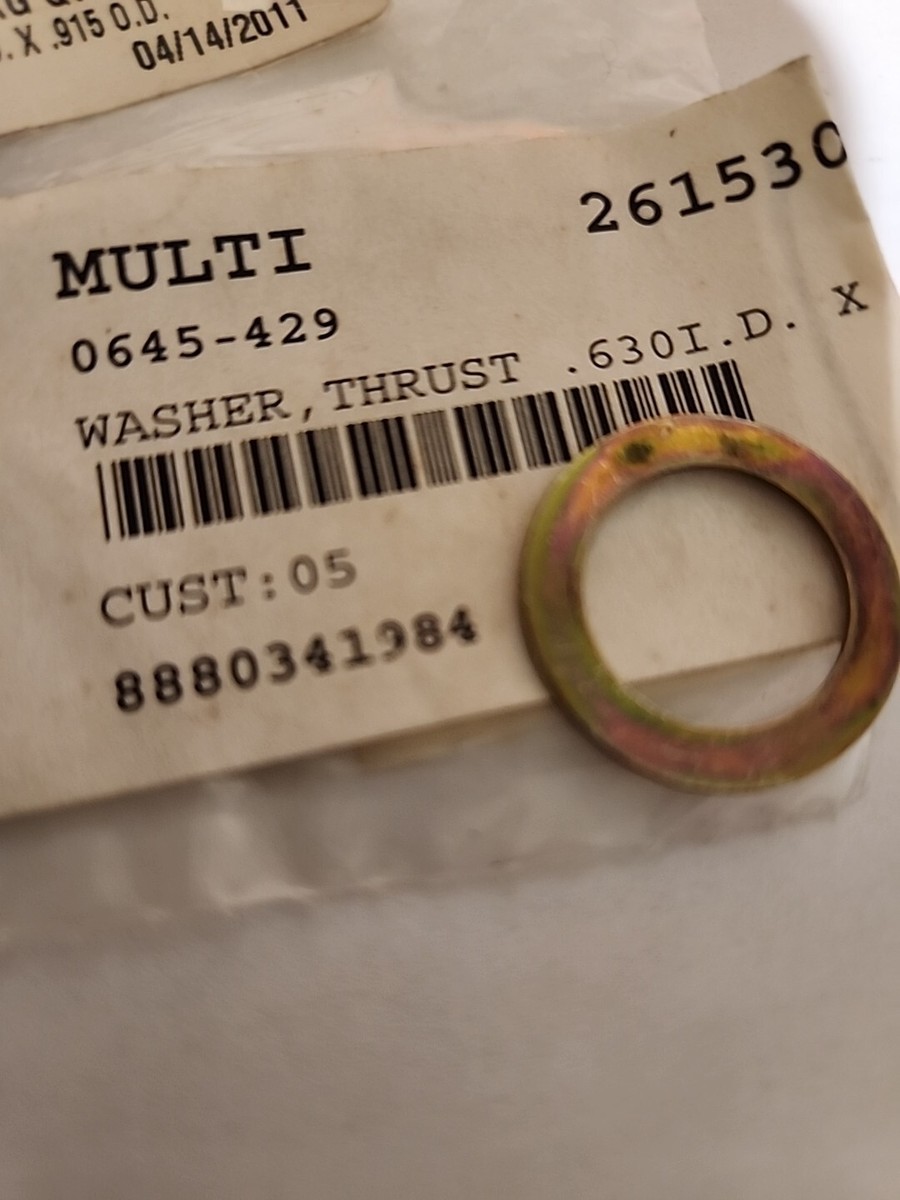 Arctic Cat Thrust Washer 0.630 ID x 0.915 OD 0645-429 Oem | eBay