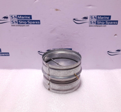 W W Grainger 5C523 Backdraft Damper Inline 4In Dia