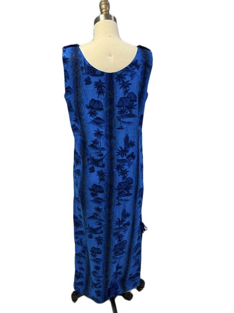 Vintage Womens Vivid Blue Dress by Fashions of Ha… - image 3