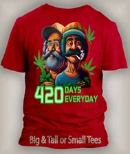 420 Everyday Funny Smoker Trendy Weed Tee Shirt Pro Club Shaka Big Tall SM T