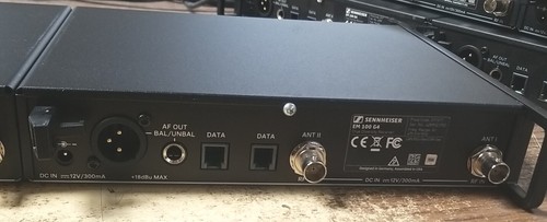 Lot of 2* Sennheiser EM100 G4 Diversity Wireless Mic Receiver A1 470-516MHZ - Picture 19 of 24