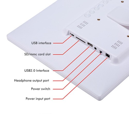 12 Inch Digital Photo Frame Us Standard Electronic Smart Picture Video Pla AUU - Picture 10 of 12
