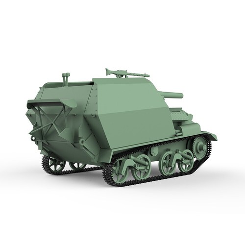 SSMODEL 1/76 20mm War Gaming Model Kit German G.Pz.Mk.VI(e) Self-Propelled Gun - Picture 3 of 5