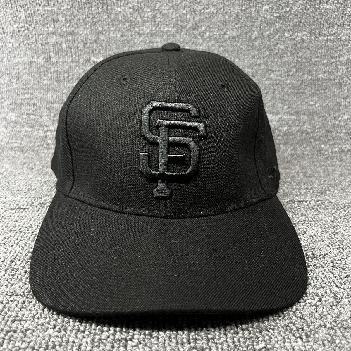 '47 Brand San Francisco Giants SF MVP Snapback Hat Black Adjustable Cap