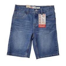 Levi's Boys Zip Fly Button Closure Belt Loops Adjustable Waistband Short