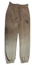Nike 3 Brand Russell Wilson Kids Joggers Tan Fleece Sweatpants Boys Medium 10-12